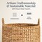 Best Choice Products 2-Piece Round Nesting Baskets W/Handles, Handwoven Water Hyacinth, Storage Organizer